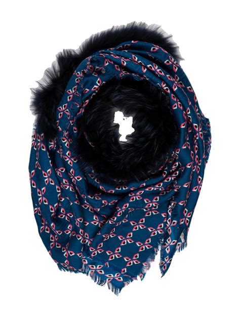 fendi shawl 2018|fendi scarf with fur trim.